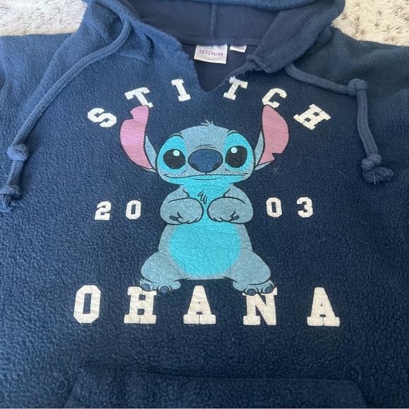 Navy Blue Stitch Hoodie - Picture 3 of 6